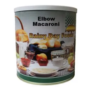 Rainy Day Foods Macaroni Elbows 50 oz #10 Can - 25 Servings