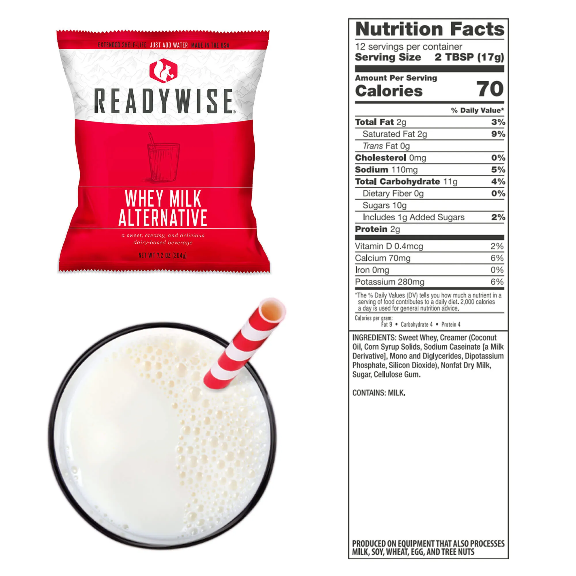 ReadyWise - 120 Serving Whey Milk Bucket - 3 Pack