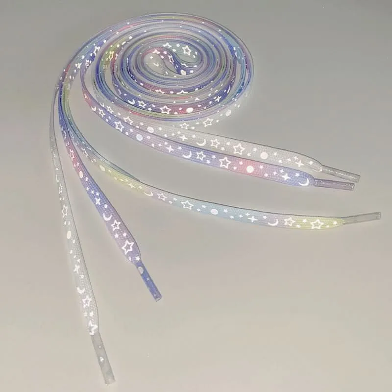Reflective Star Galaxy & heart Shoelaces – Luminous Rope for Men & Women