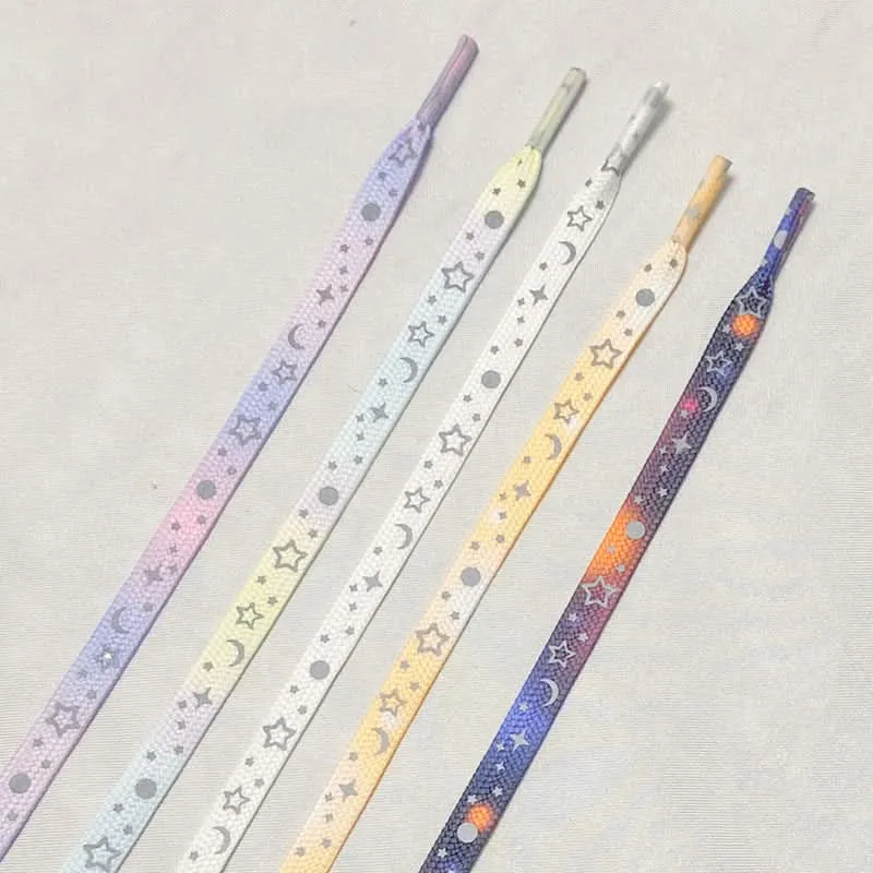 Reflective Star Galaxy & heart Shoelaces – Luminous Rope for Men & Women