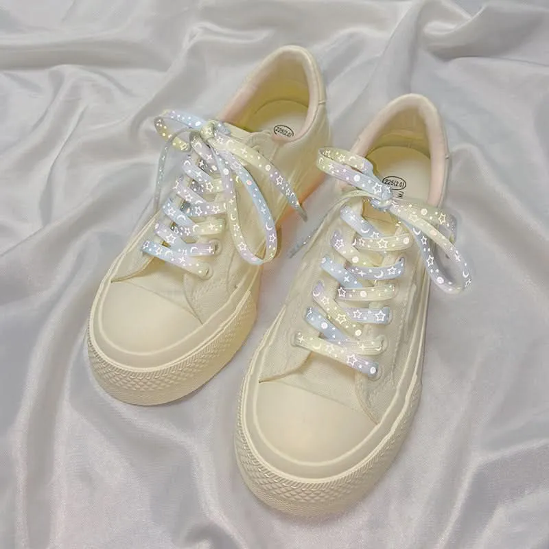 Reflective Star Galaxy & heart Shoelaces – Luminous Rope for Men & Women