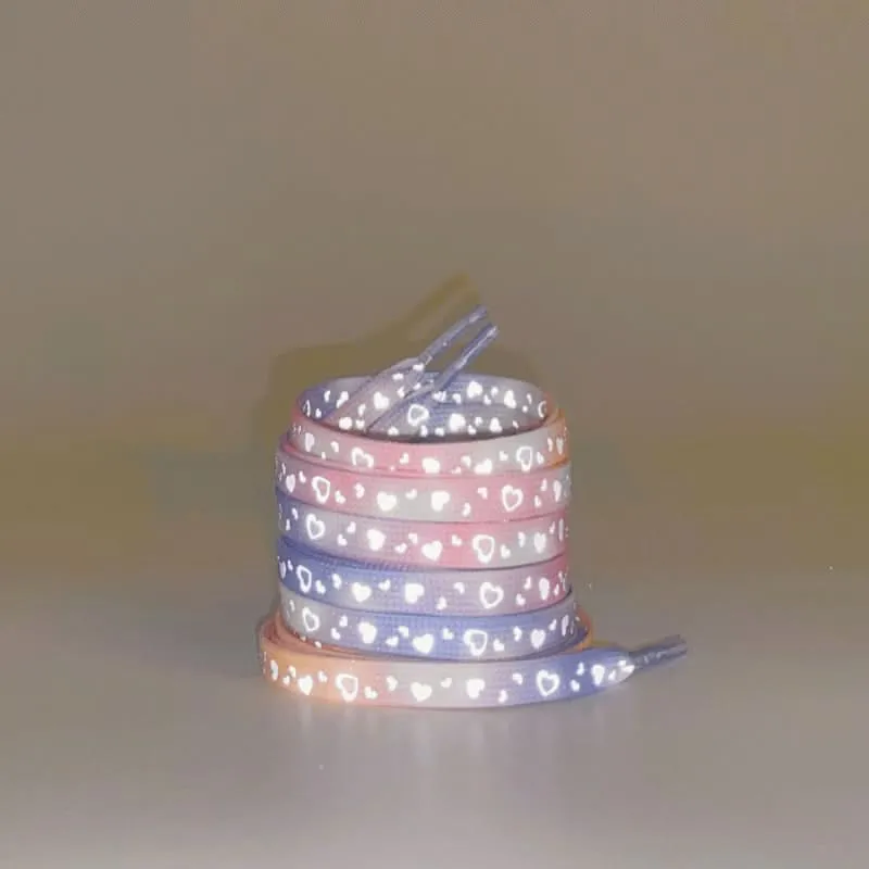 Reflective Star Galaxy & heart Shoelaces – Luminous Rope for Men & Women