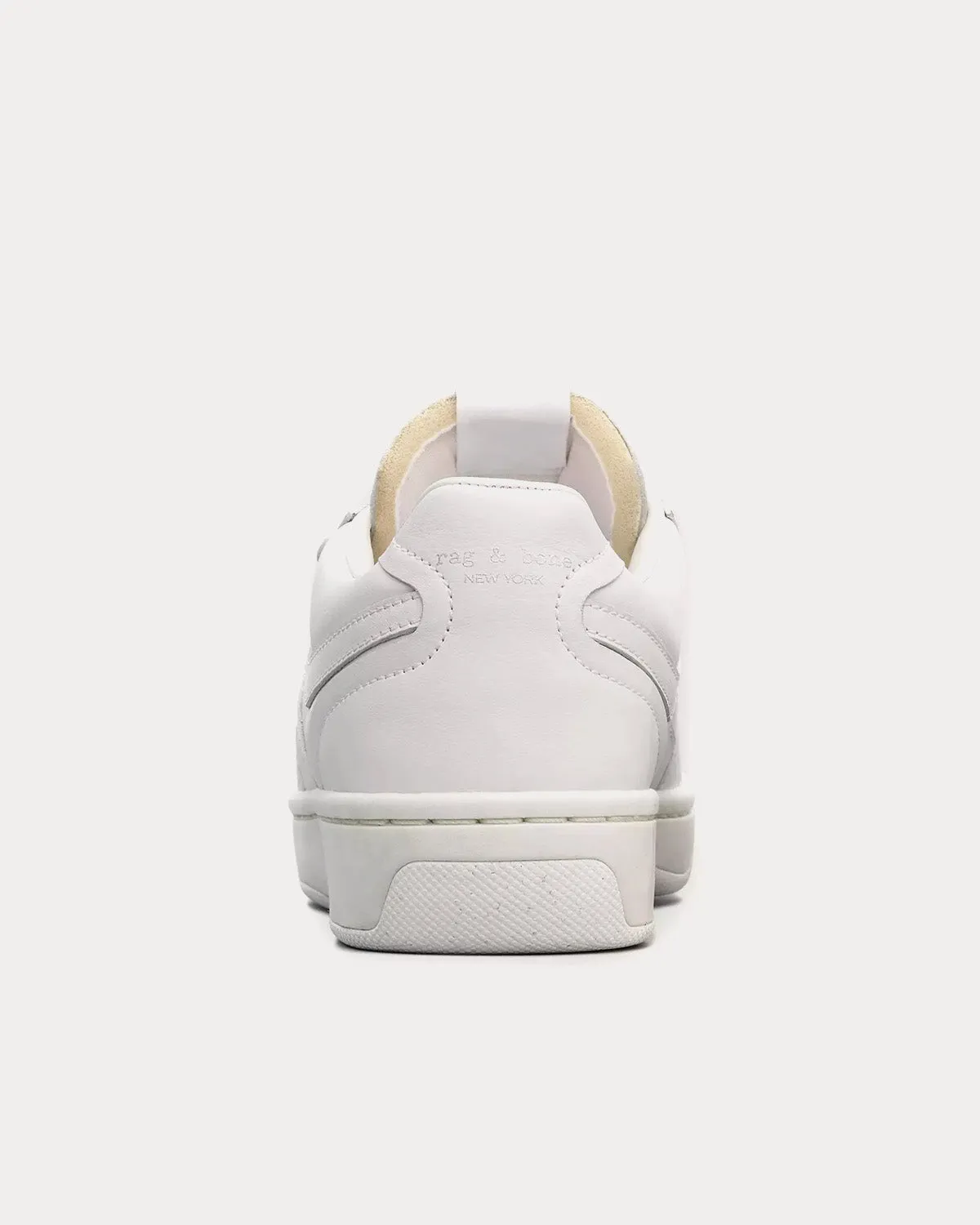 Retro Court Strap Leather White Low Top Sneakers