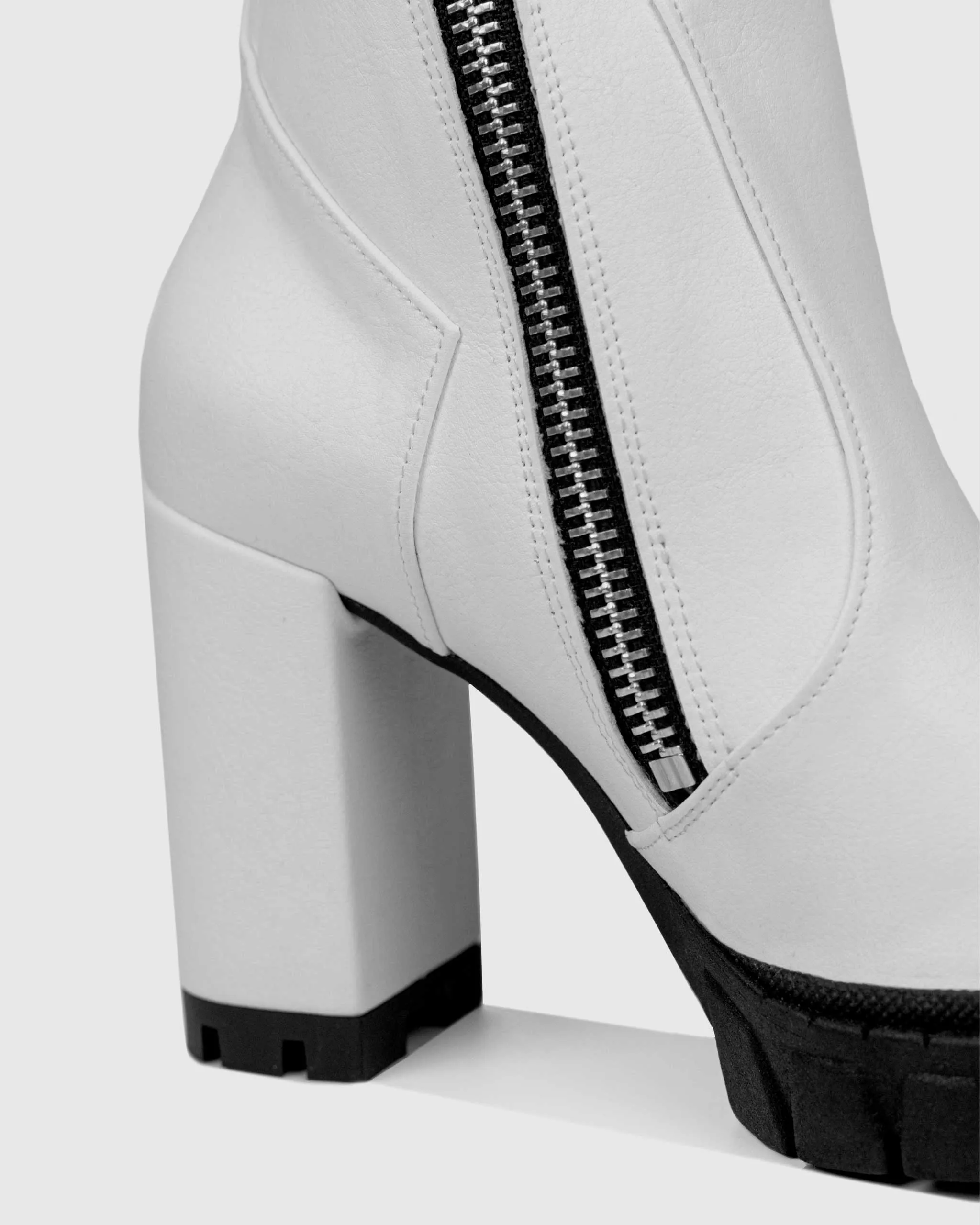 Ritual Boots White Vegea leather ankle boots - outlet