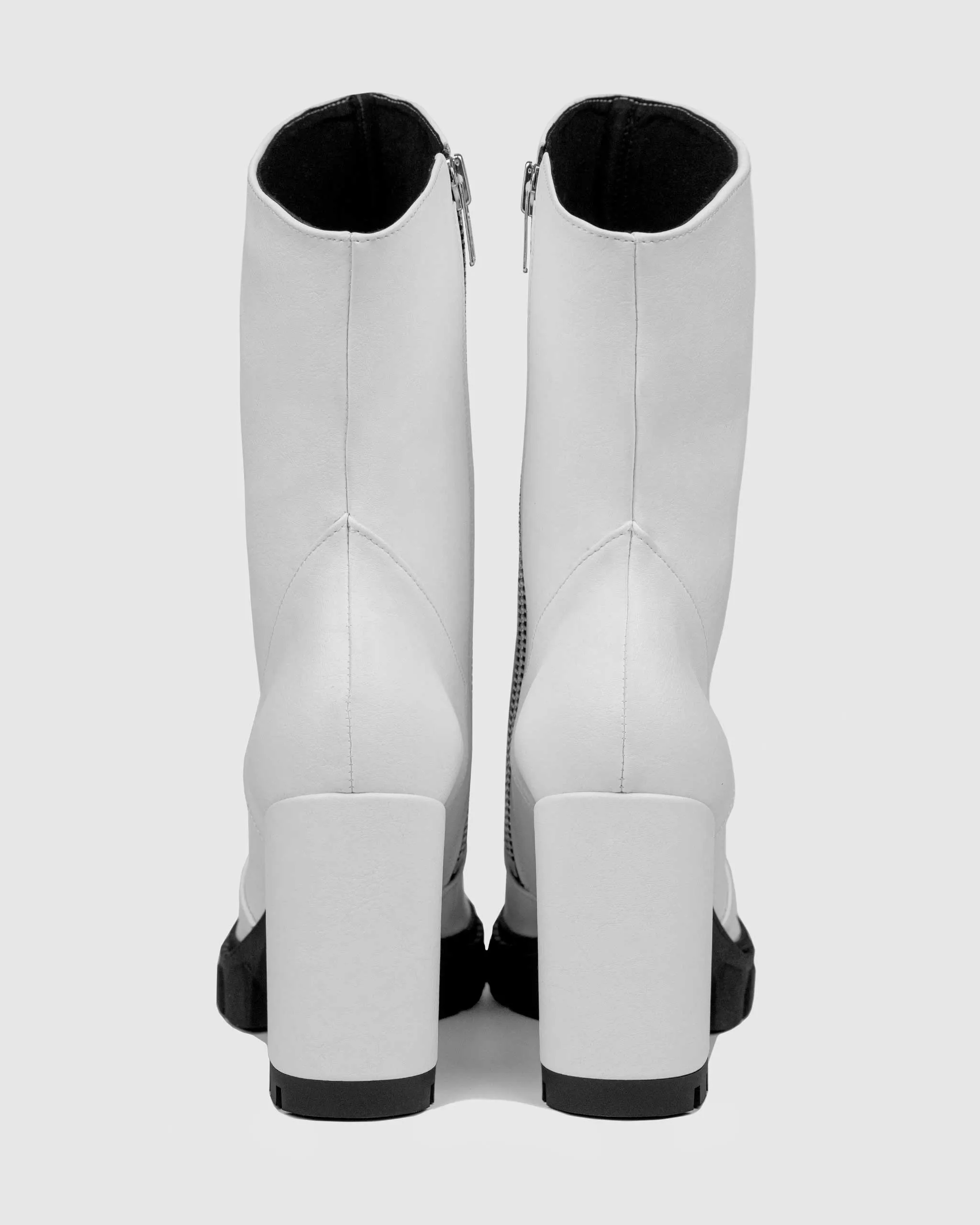 Ritual Boots White Vegea leather ankle boots - outlet