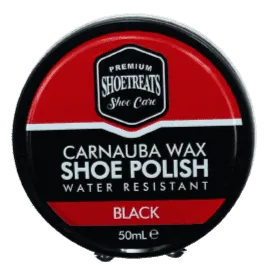 Shoetreats Shoe Polish Carnauba Wax Tin Black 50ml