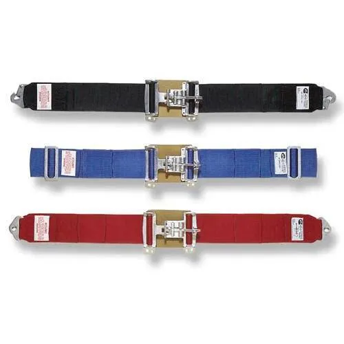 Simpson 5-Point Latch F/X Lap Belt - Pull Down Adjust - 62" Wrap Around - Red