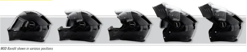 Simpson MOD Bandit Helmet - Black