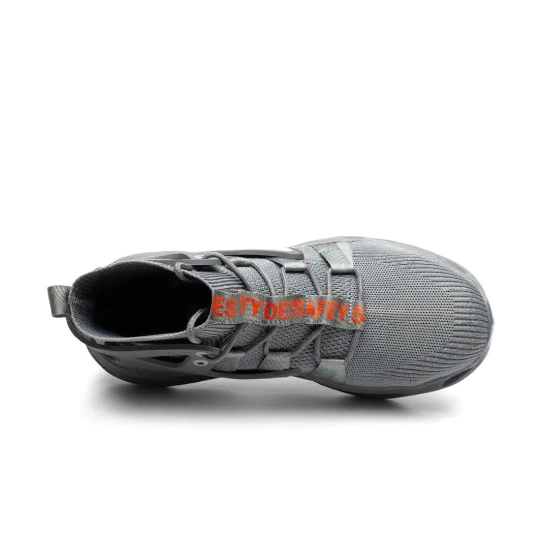 Steel Toe Safety Work Boots  -  High Top Men Safety Shoes Steel Toe Sneakers Man Puncture Proof Work Safety Boots