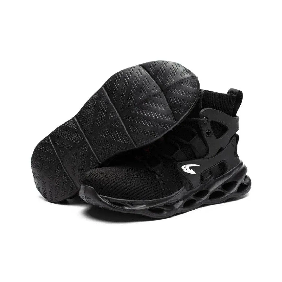 Steel Toe Safety Work Boots  -  High Top Men Safety Shoes Steel Toe Sneakers Man Puncture Proof Work Safety Boots