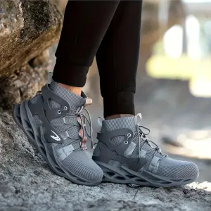 Steel Toe Safety Work Boots  -  High Top Men Safety Shoes Steel Toe Sneakers Man Puncture Proof Work Safety Boots