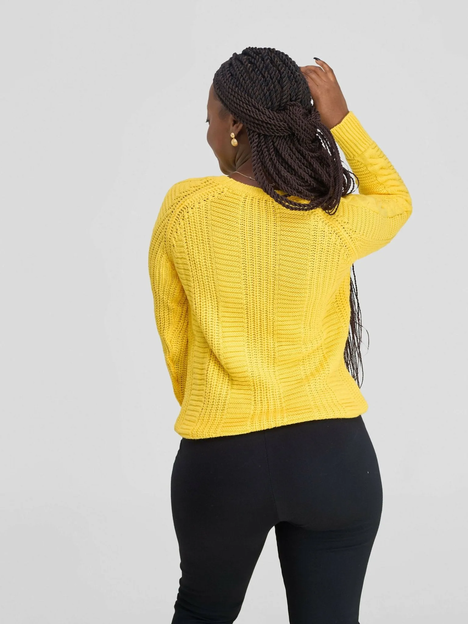 Stylish Sisters Fancy Sweater Top - Yellow
