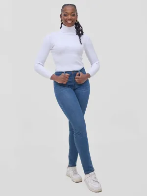 Stylish Sisters Warm Pull-neck Top - White