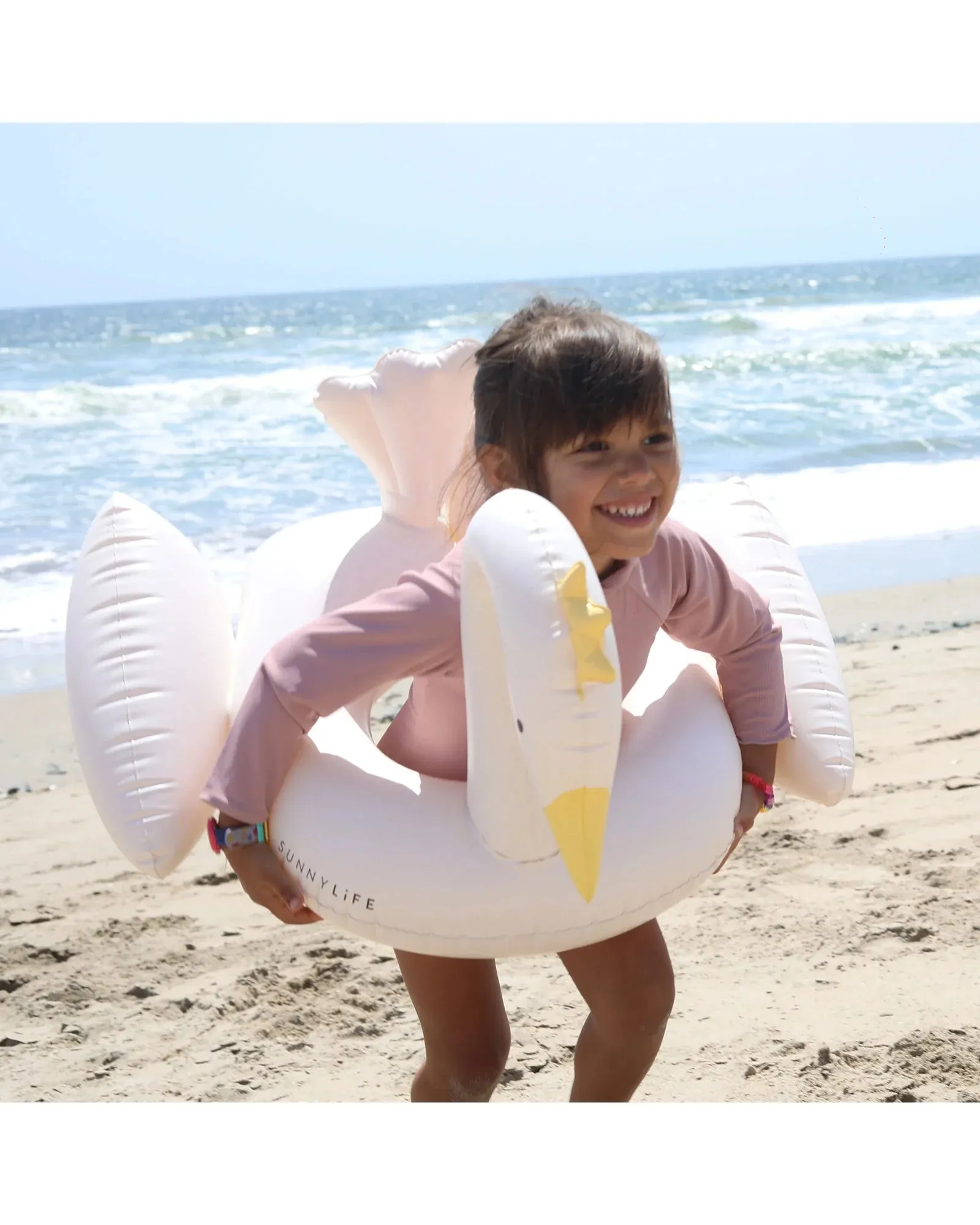 Sunnylife Kids Tube Pool Ring Princess Swan Multi