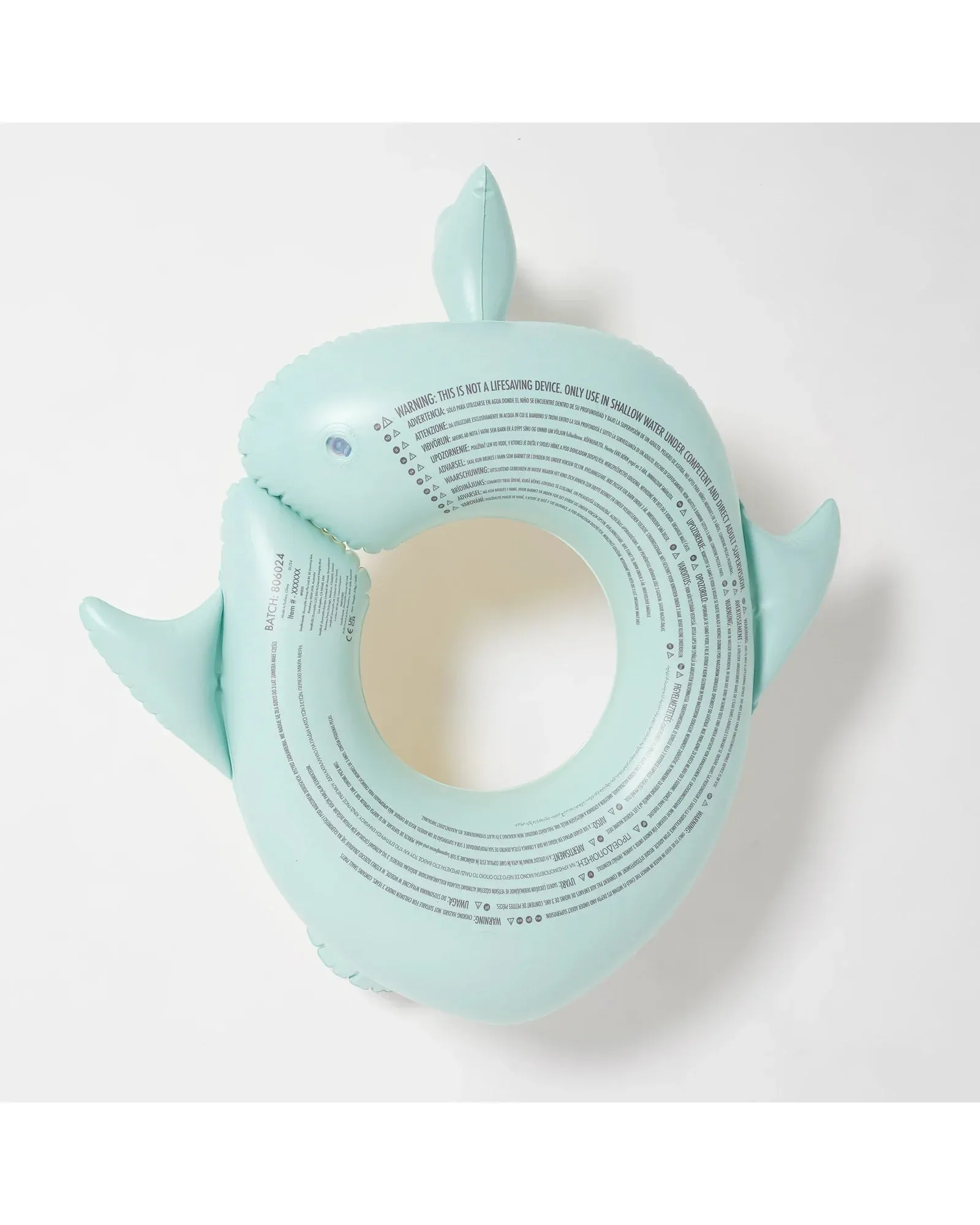 Sunnylife Kids Tube Pool Ring Salty the Shark Multi