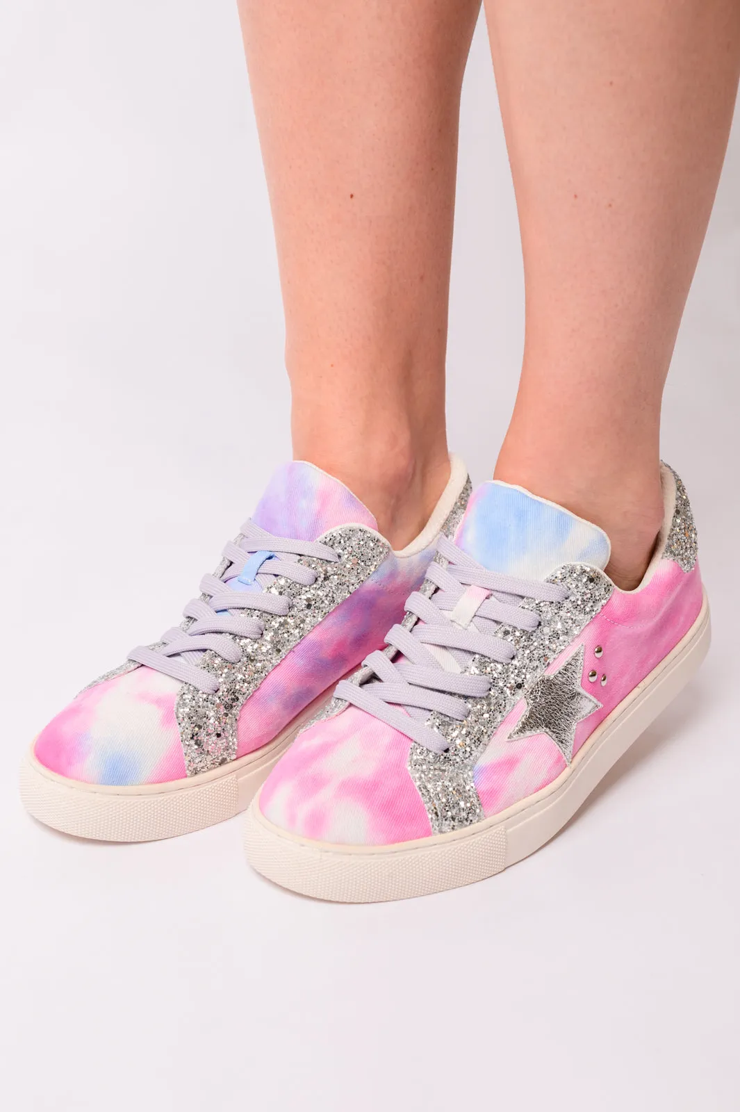 Supernova Sneakers in Pastel Tie Dye - CORKYS