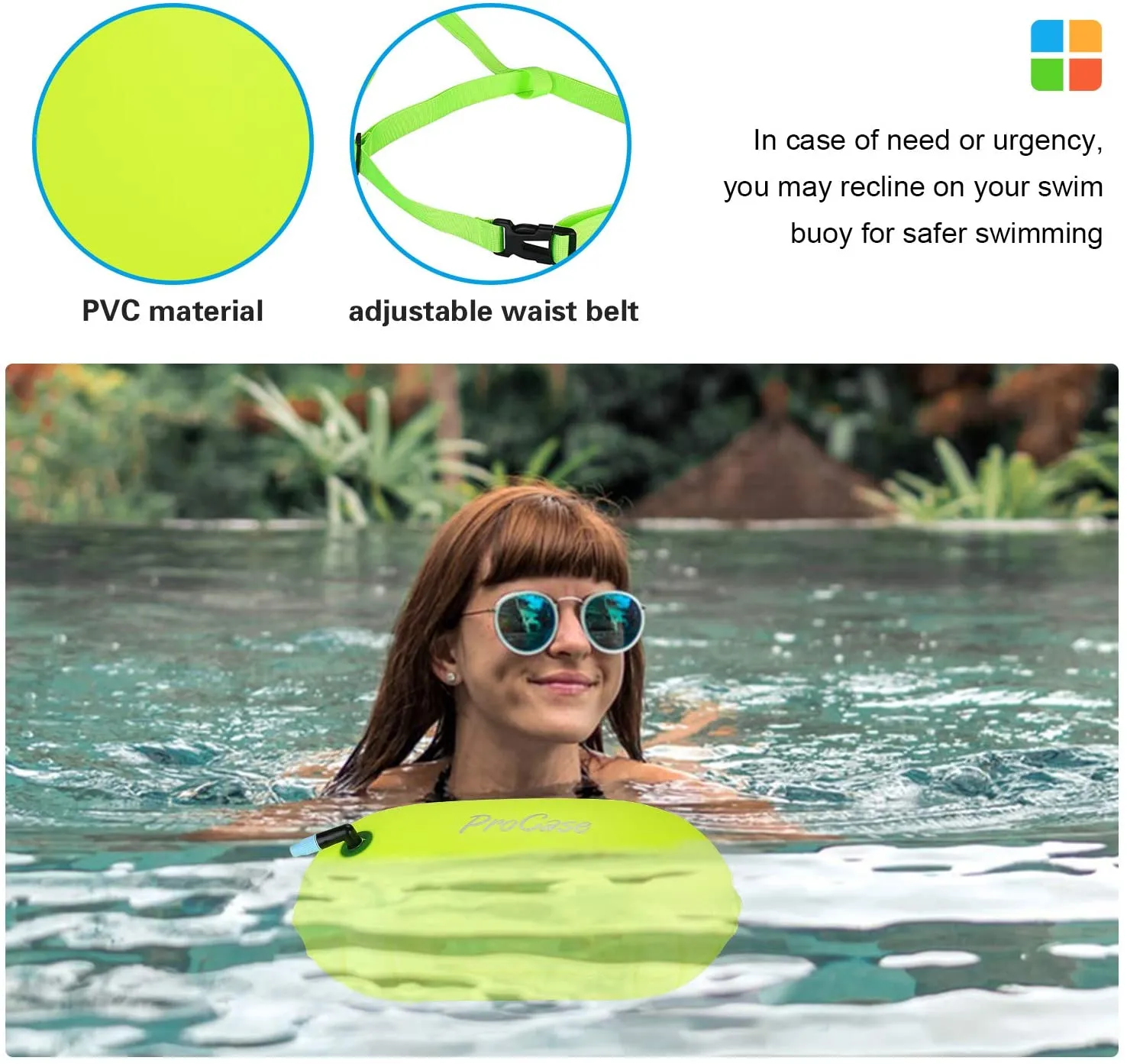Swim Buoy Float Swimming Bubble with Adjustable Waist Belt | ProCase