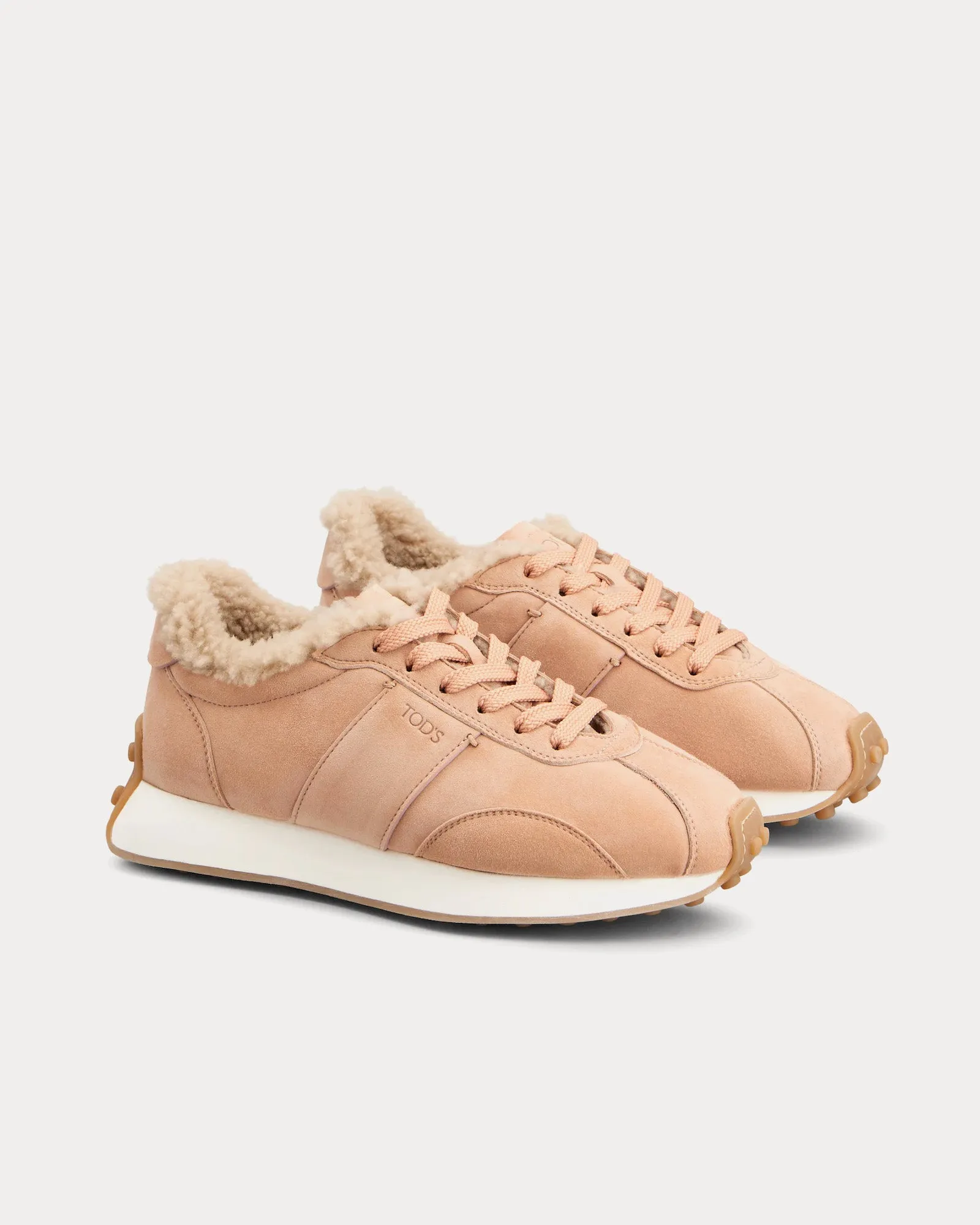 T Vintage Suede Pink Low Top Sneakers