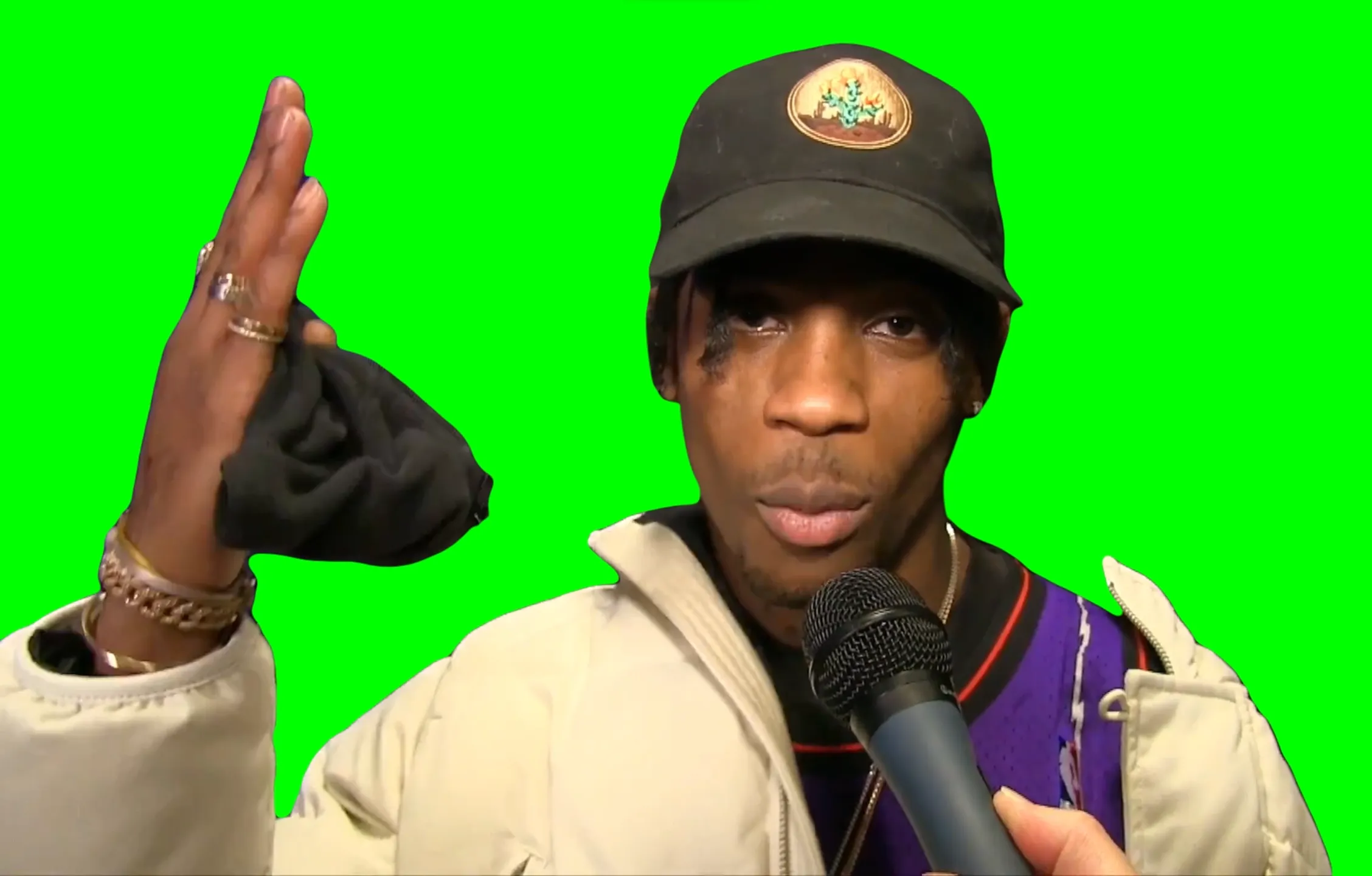 Travis Scott - What are those? - Nardwuar vs Travis Scott (Green Screen)