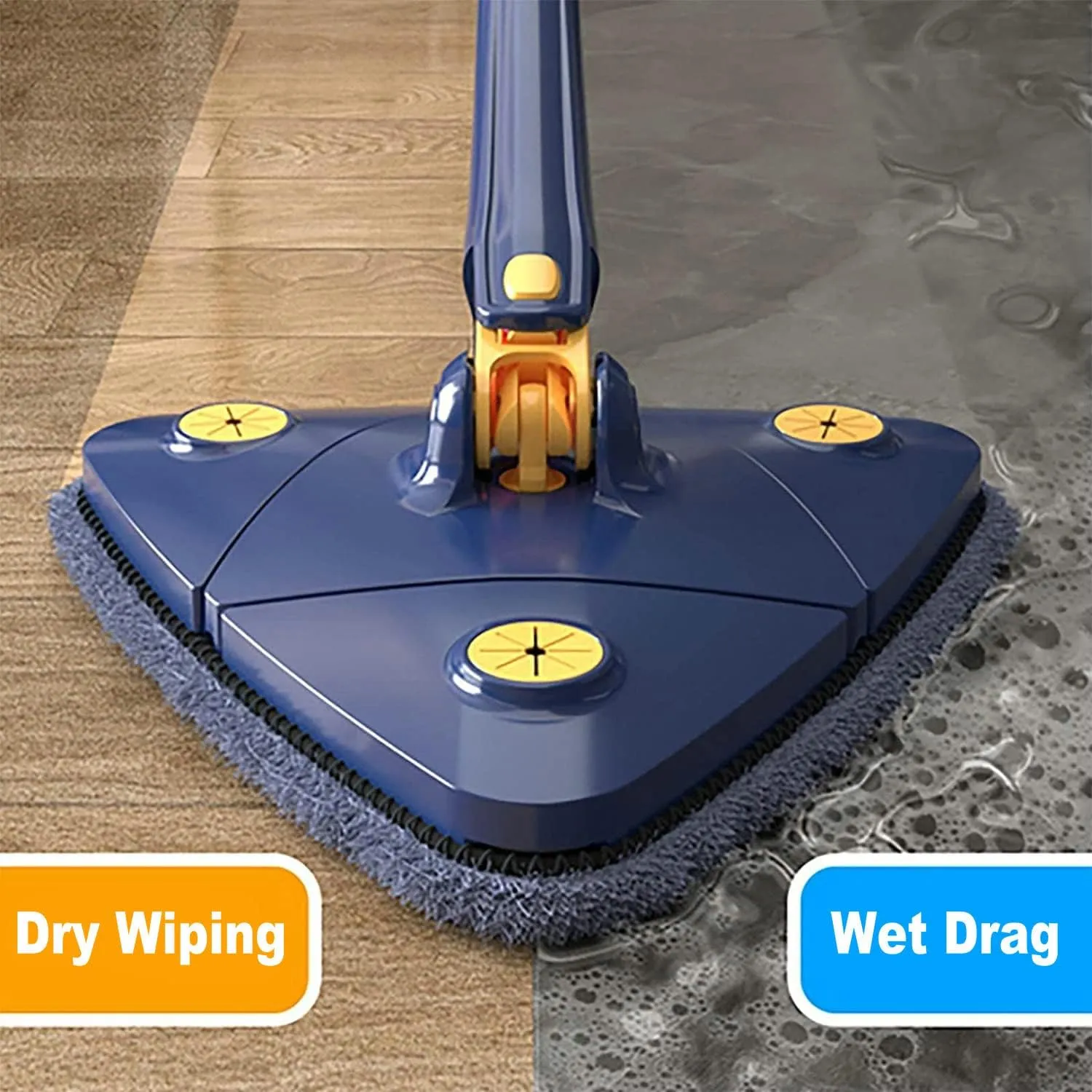 Triangle Twister Mop 360° Rotating Mop Triangular mop head easy cleaning Automatically twisting water