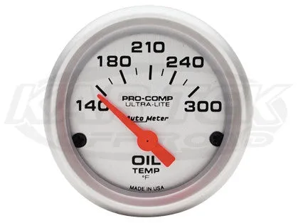 Ultra-Lite 2-1/16" Short Sweep Electric Gauges Water Temperature 100_F - 250_F
