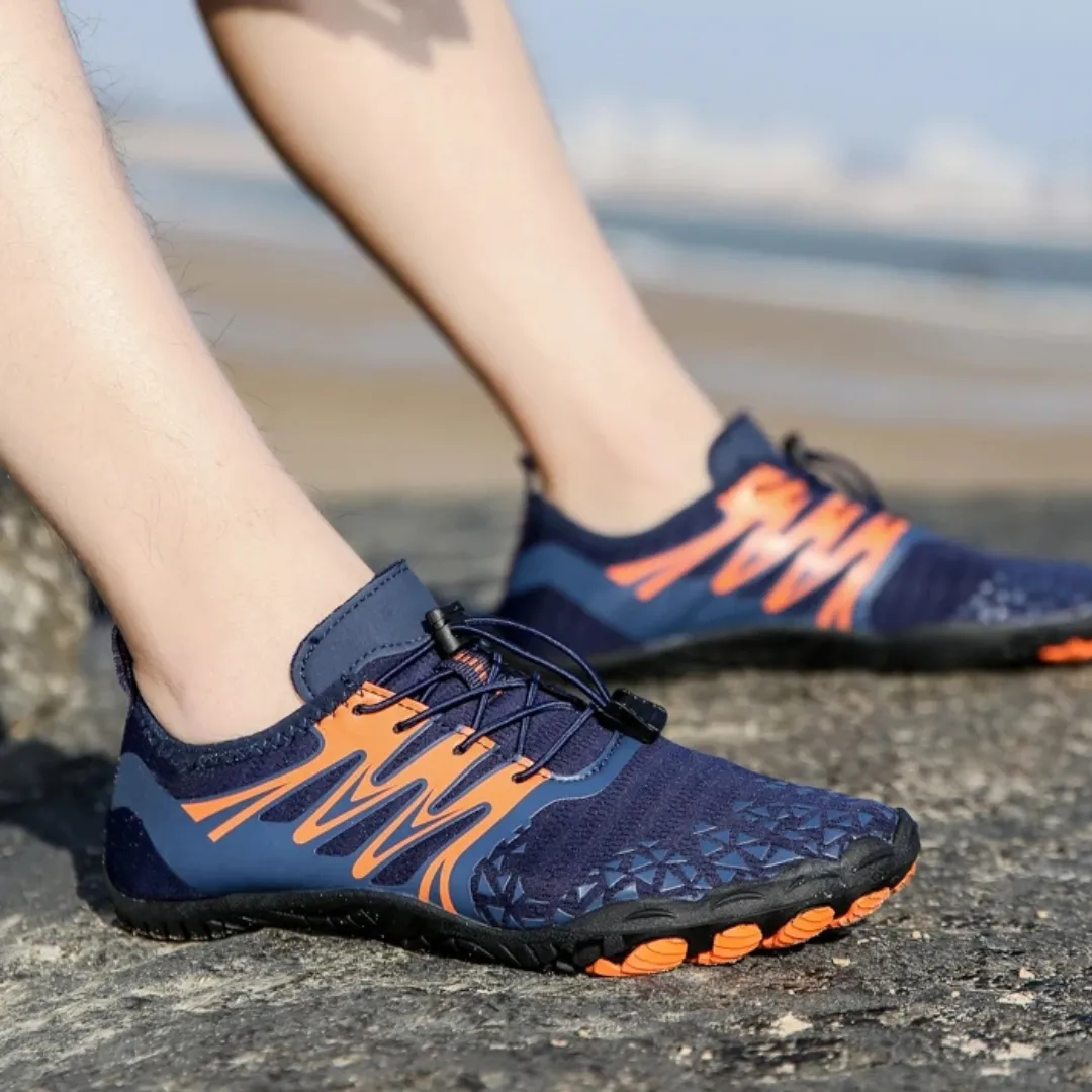 Unisex Cross-Trainer Barefoot Minimalist Shoes - Zero Drop Sole, Wide Toe Box Aqua Shoes for Swim, Beach, and Surf