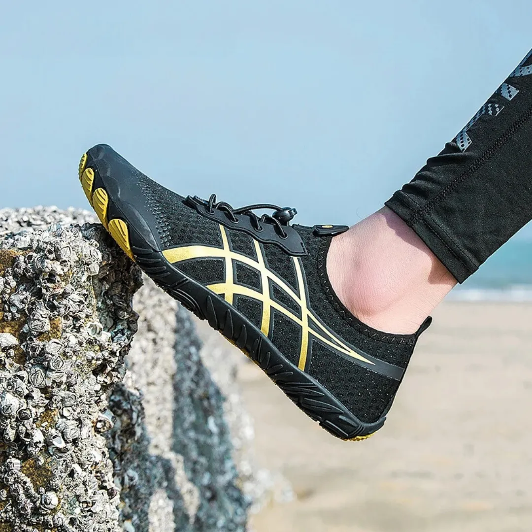 Unisex Cross-Trainer Barefoot Minimalist Shoes - Zero Drop Sole, Wide Toe Box Aqua Shoes for Swim, Beach, and Surf
