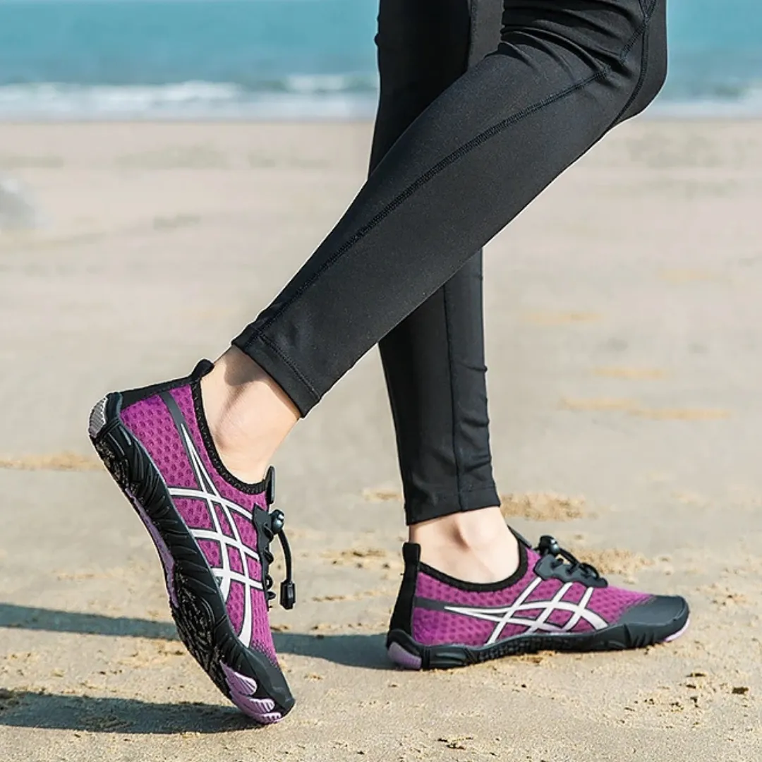 Unisex Cross-Trainer Barefoot Minimalist Shoes - Zero Drop Sole, Wide Toe Box Aqua Shoes for Swim, Beach, and Surf