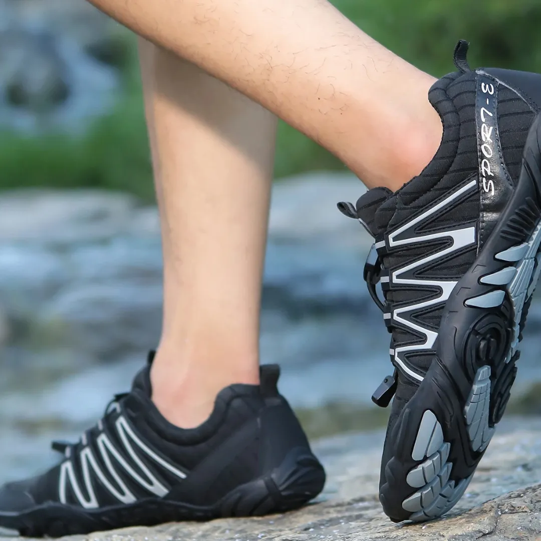 Unisex Cross-Trainer Barefoot Minimalist Shoes - Zero Drop Sole, Wide Toe Box Aqua Shoes for Swim, Beach, and Surf