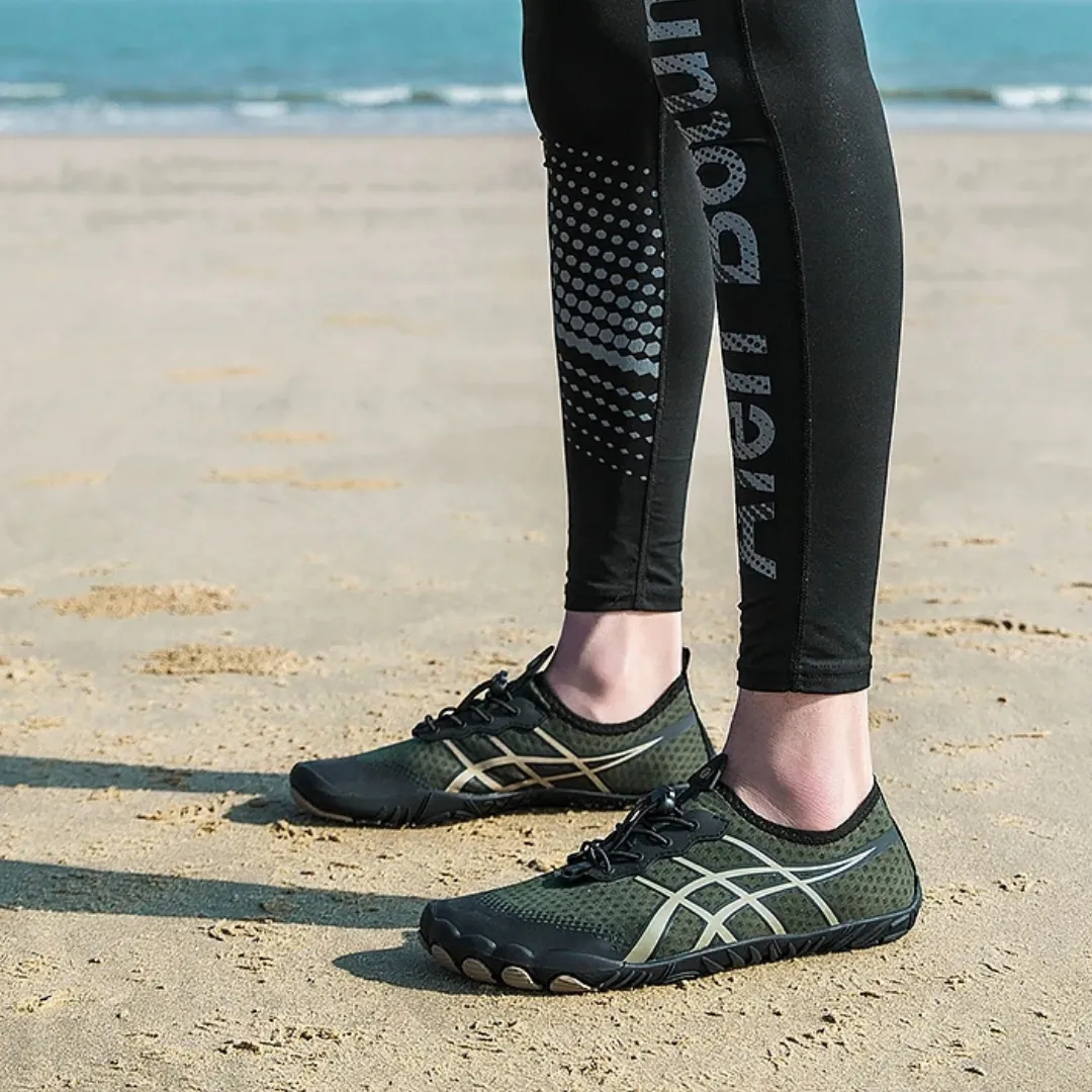 Unisex Cross-Trainer Barefoot Minimalist Shoes - Zero Drop Sole, Wide Toe Box Aqua Shoes for Swim, Beach, and Surf