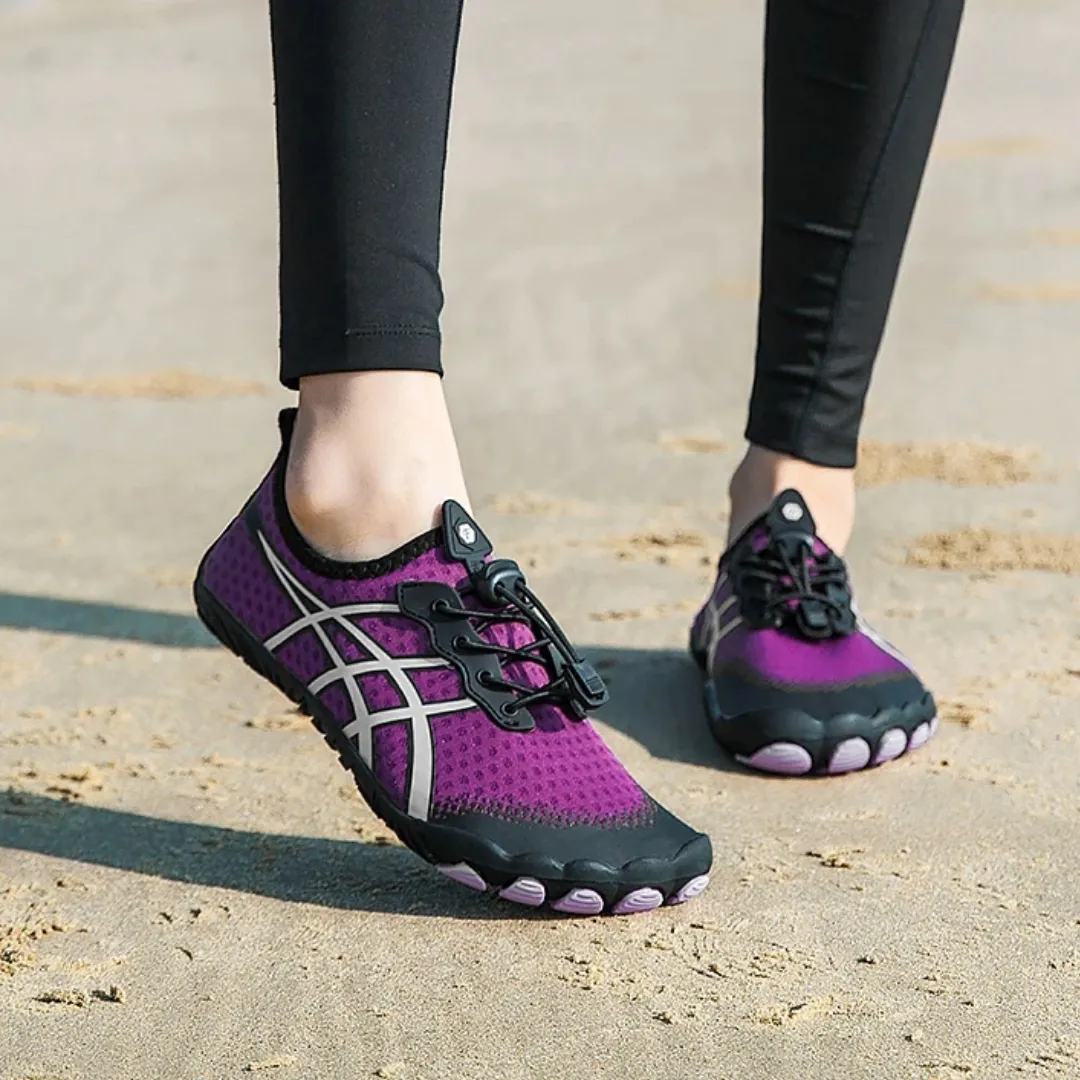 Unisex Cross-Trainer Barefoot Minimalist Shoes - Zero Drop Sole, Wide Toe Box Aqua Shoes for Swim, Beach, and Surf