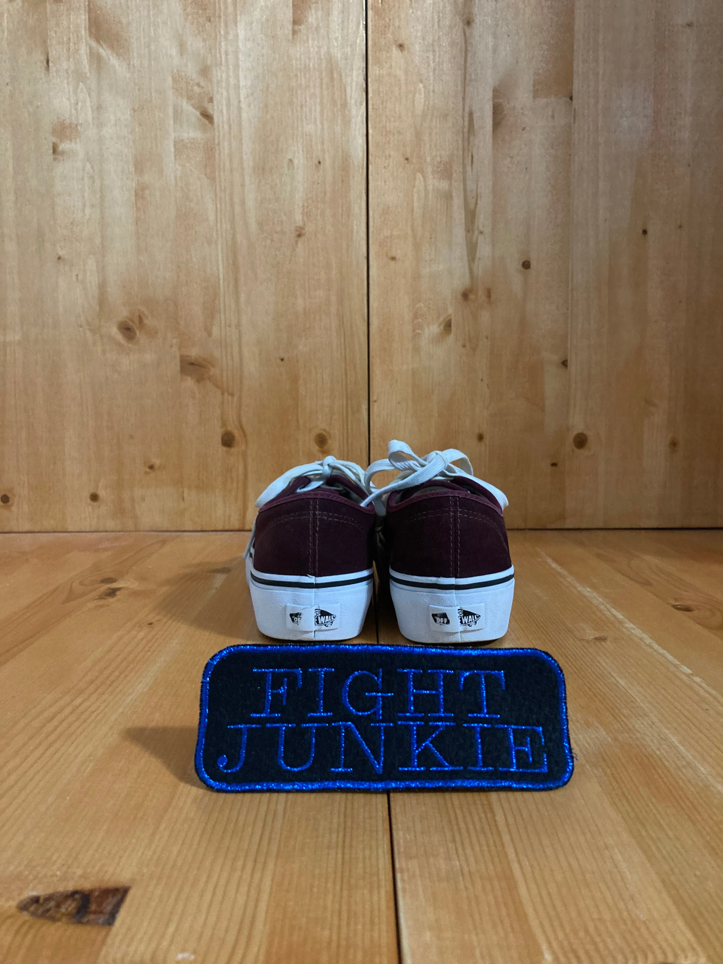 VANS AUTHENTIC PLATFORM PORT ROYALE Womens Size 6.5 Suede Shoes Sneakers Burgundy 721454