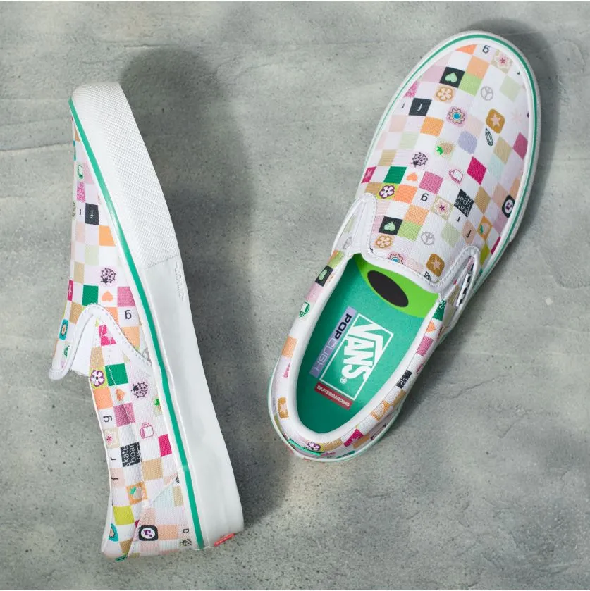 Vans Skate Slip-On LTD Skateboard Shoe - (Frog)White/White