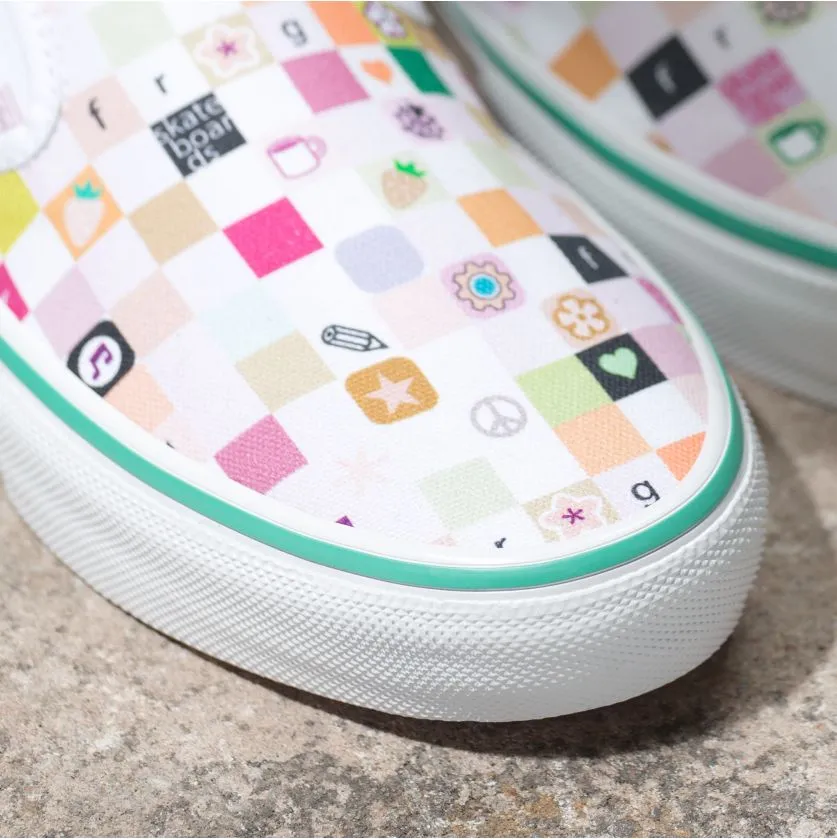 Vans Skate Slip-On LTD Skateboard Shoe - (Frog)White/White