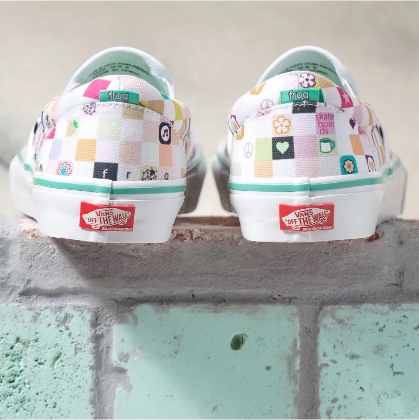 Vans Skate Slip-On LTD Skateboard Shoe - (Frog)White/White