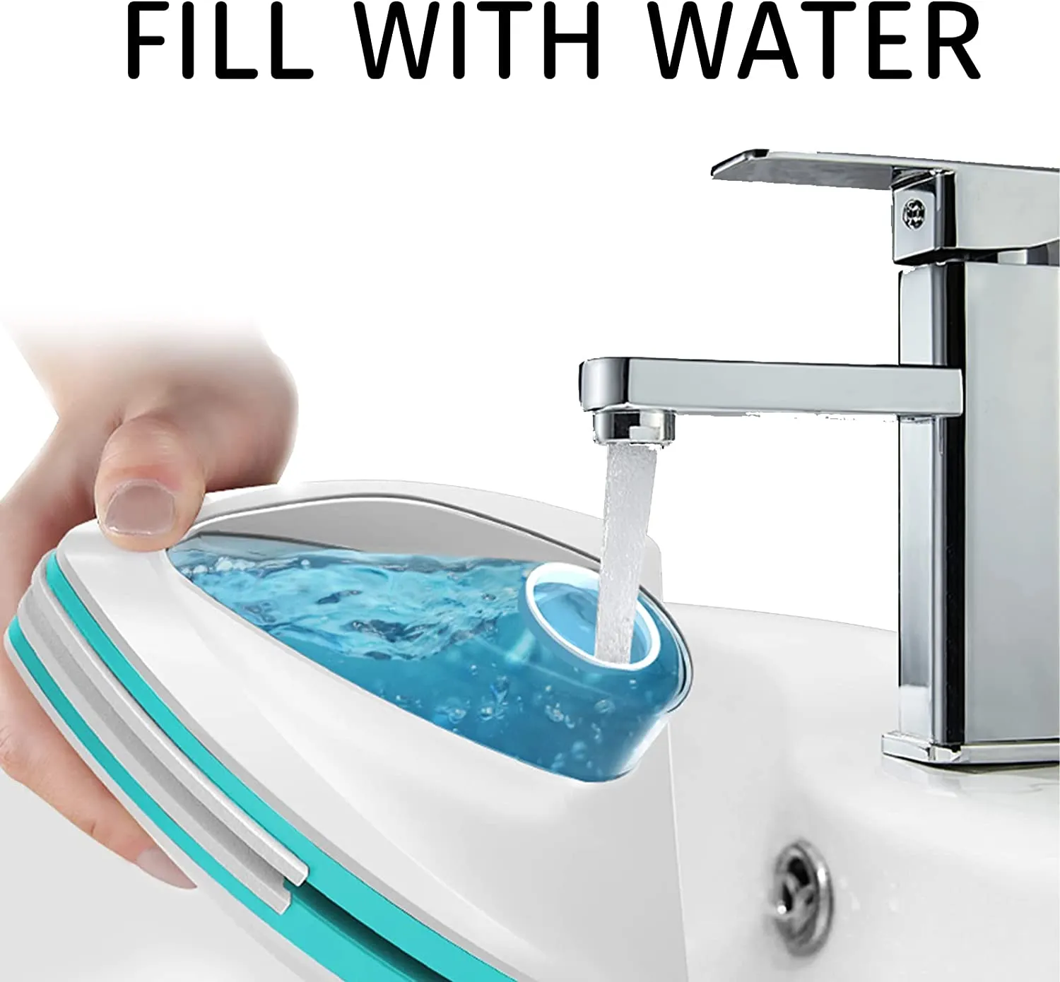Water-filled Magnetic Double Side Glass Cleaning Brush 15-26mm