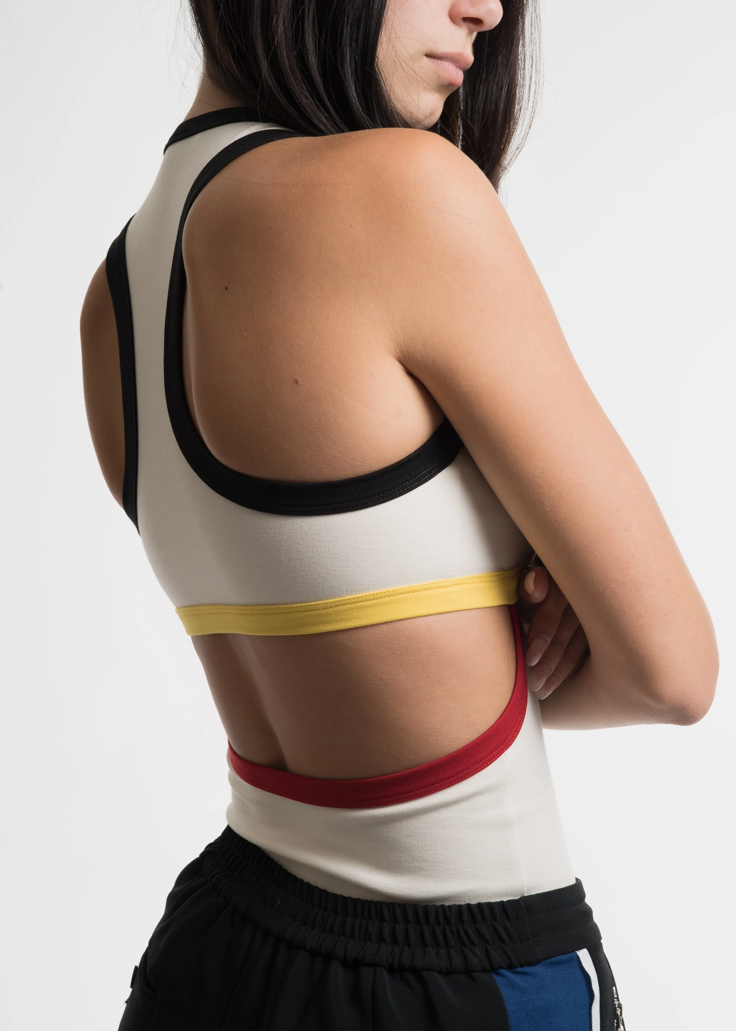 White Race Cord Tank