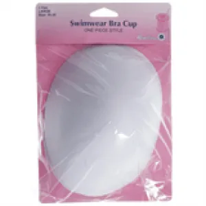 White Swimwear Bra Cup - One Piece Style
