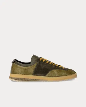 Zephyr Leather Khaki Low Top Sneakers