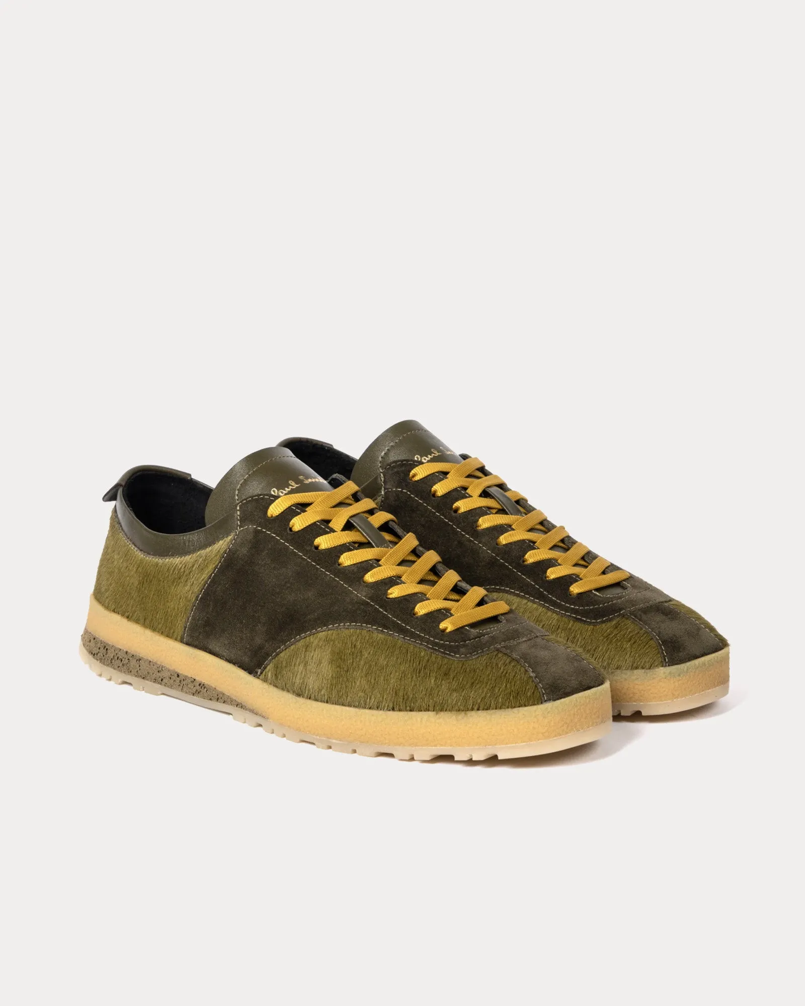 Zephyr Leather Khaki Low Top Sneakers